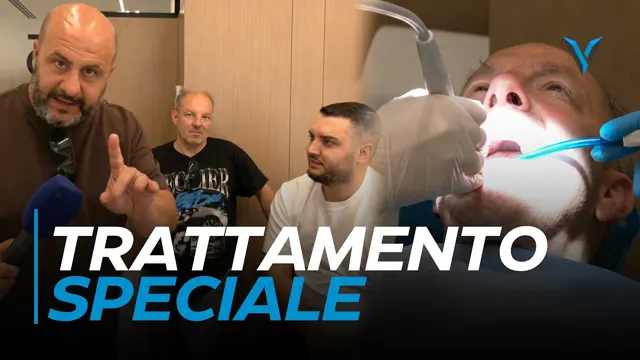 La troupe di Quinto Potere in visita alla clinica dentale di Tirana
